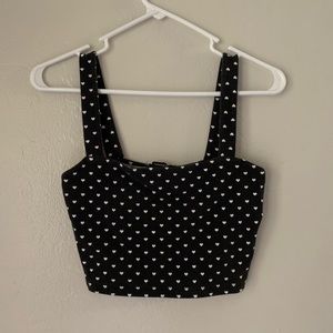 forever 21 heart crop top